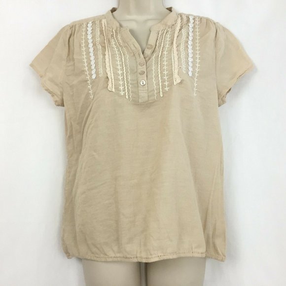 Prana Tops - Prana embroidered top size L large lightweight